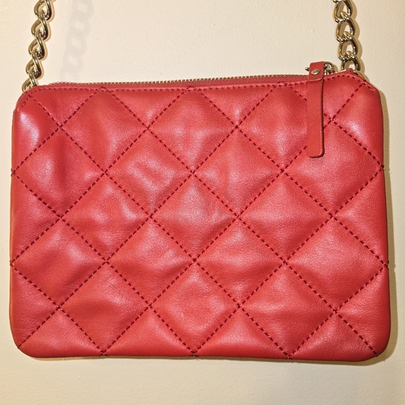 Kate Spade Emerson Place Harbor Leather Crossbody Bag in Hibiscus Red - Picture 6 of 7